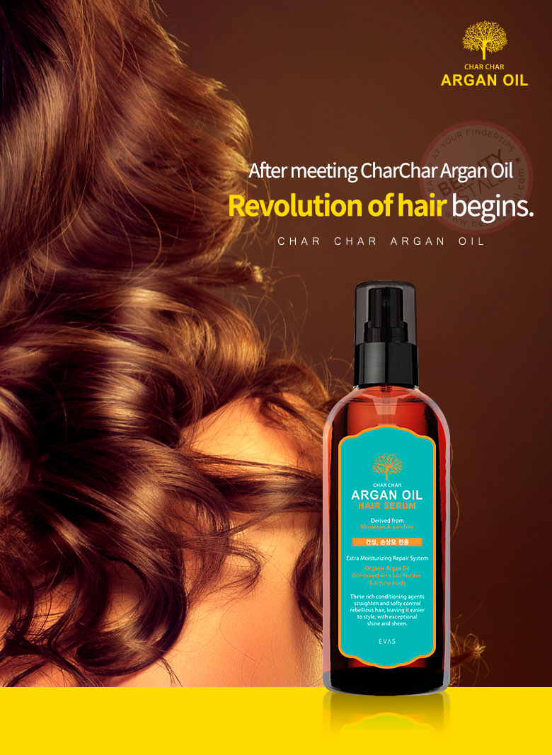 EVAS Char Char Argan Oil Hair Serum 200ml