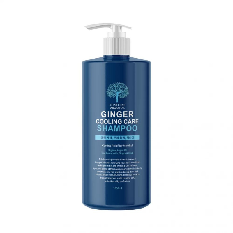 EVAS Char Char Argan Oil Ginger Cooling Care Shampoo 1000ml
