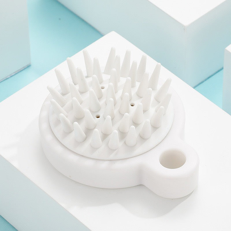 Japanese Hair Scalp Massage Care Shampoo Brush Deep Cleaning Silicone Hair brush Comb头部清洁头皮按摩刷