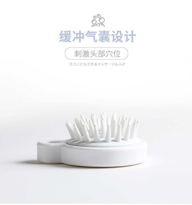 Japanese Hair Scalp Massage Care Shampoo Brush Deep Cleaning Silicone Hair brush Comb头部清洁头皮按摩刷