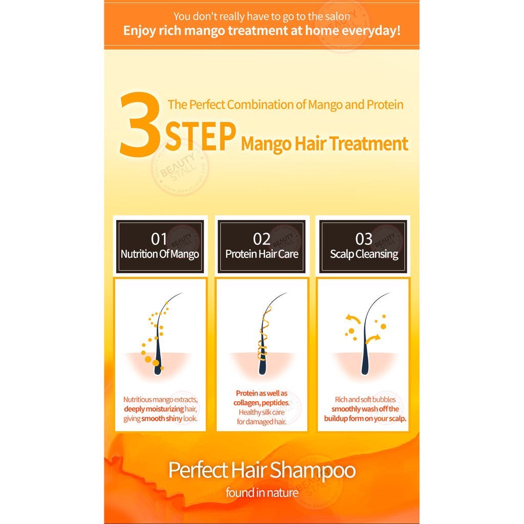 PEDISON Institut-beauté Protein Hair Shampoo /Treatment 2000ml - Mango Rich