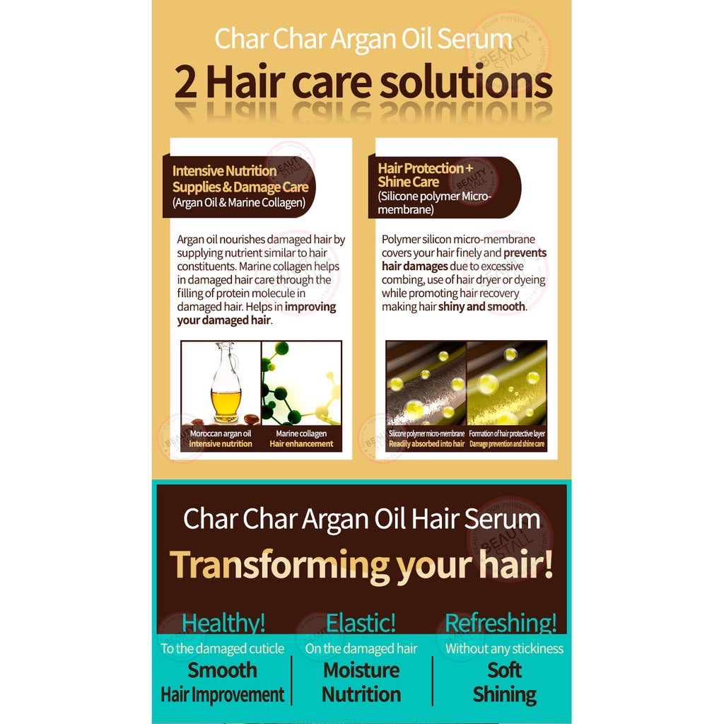 EVAS Char Char Argan Oil Hair Serum 200ml