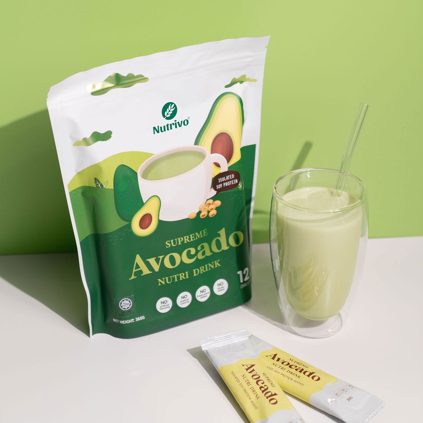 Nutrivo Supreme Avocado Nutri Drink 30g x 12 Sticks