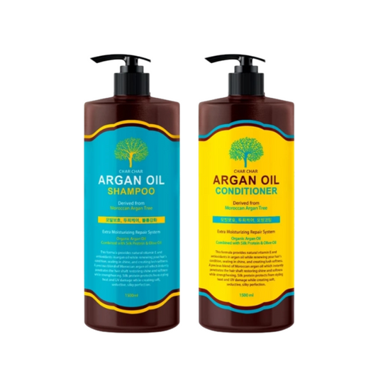 EVAS Char Char Argan Oil Shampoo/Conditioner 1500ml
