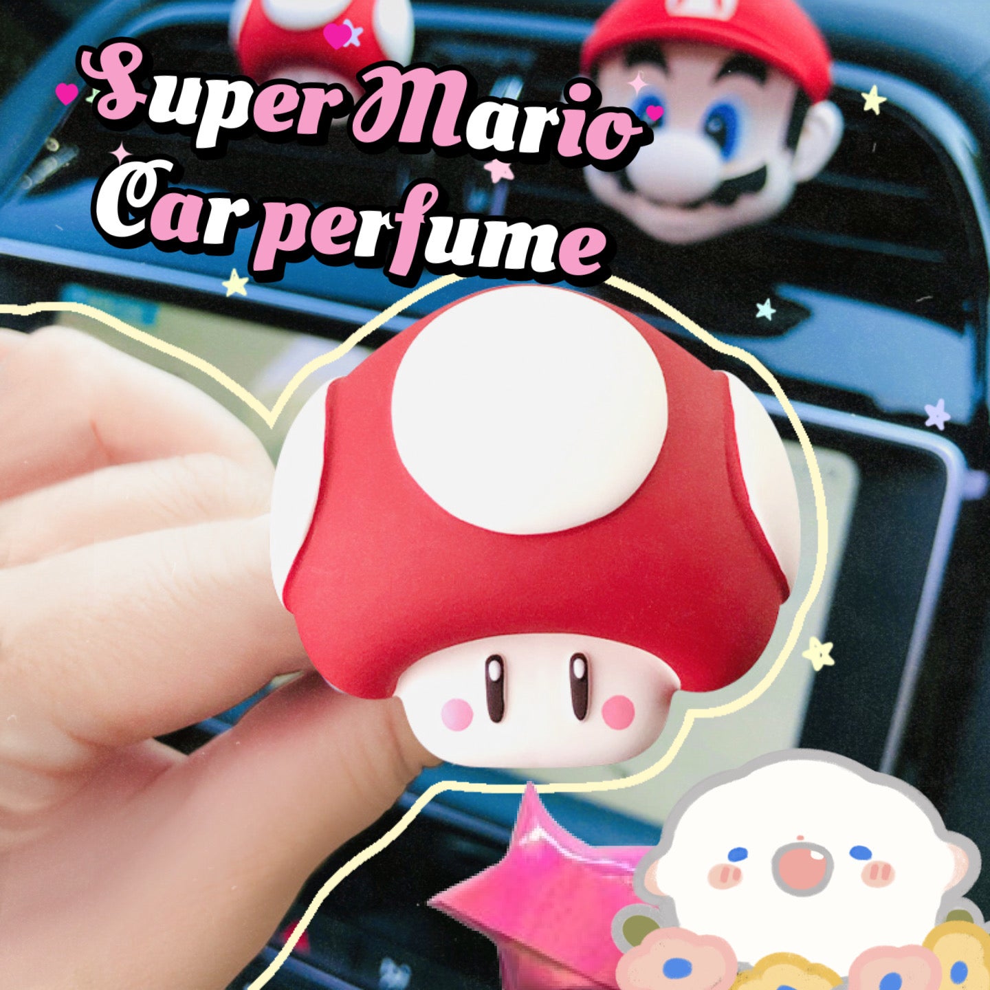 CUTE CAR FRAGRANCE STONE 超可爱车载香薰