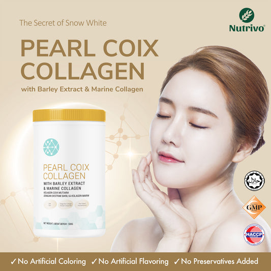 【HALAL】Nutrivo Premium Pearl Coix Collagen 500g  (Best Farm) 精选胶原美白薏仁饮